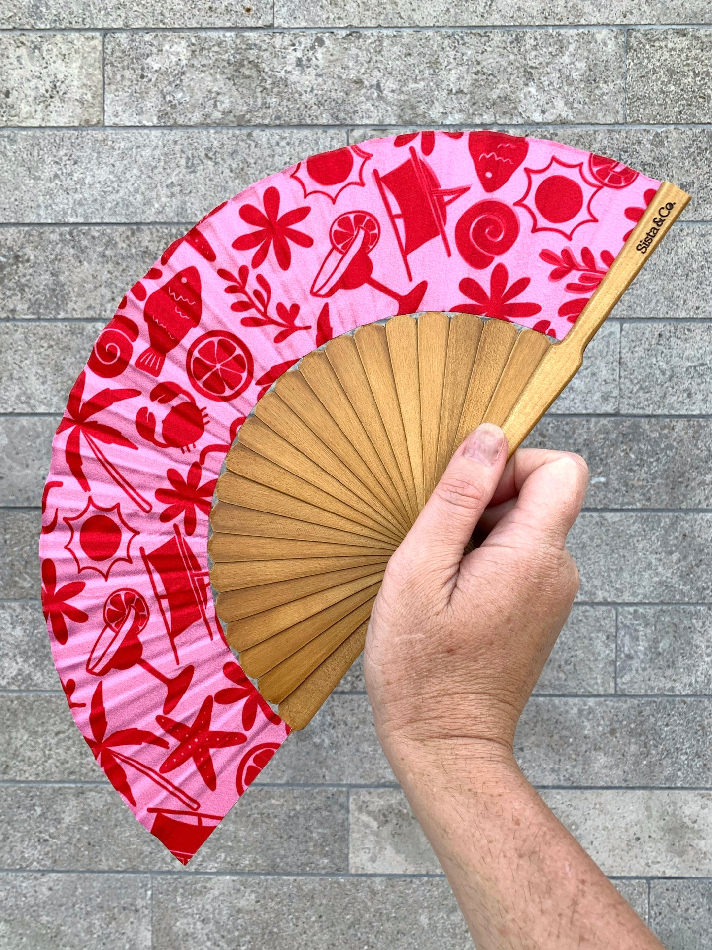 Holiday Vibes Hand Fan