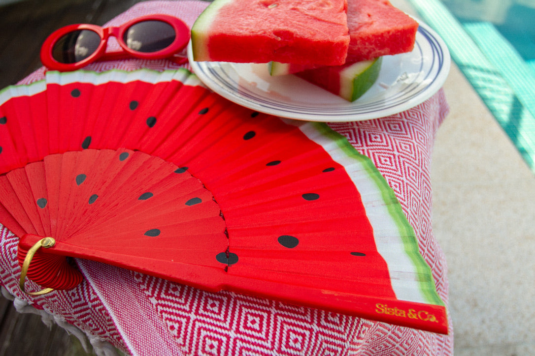 Melon Madness Hand Fan
