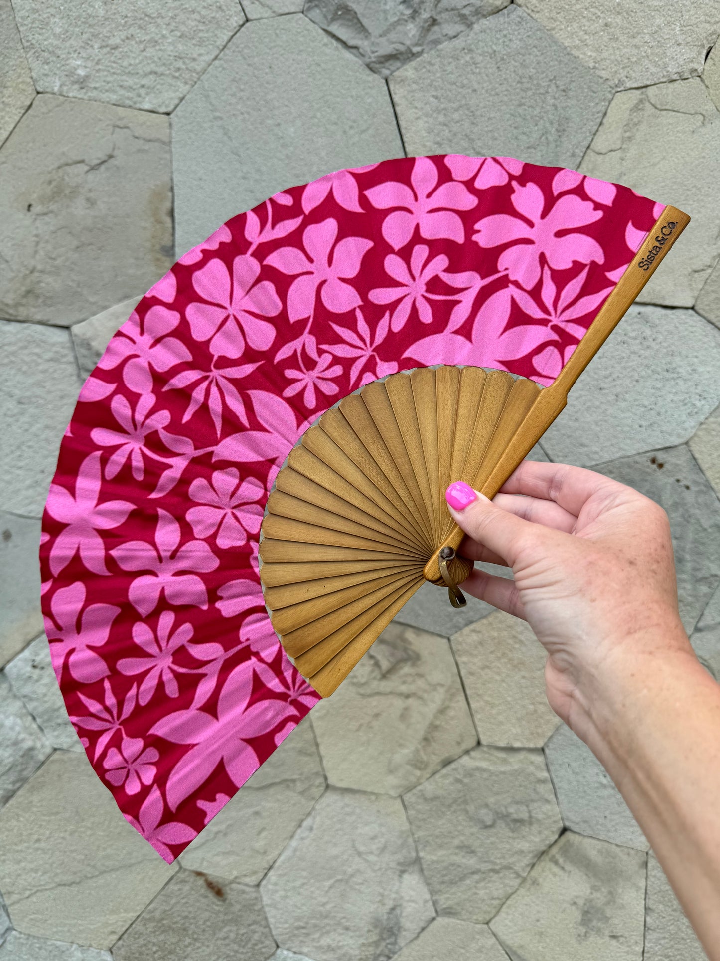 Summer Kisses Hand Fan