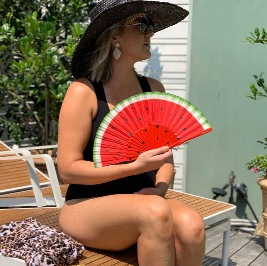 Melon Madness Hand Fan
