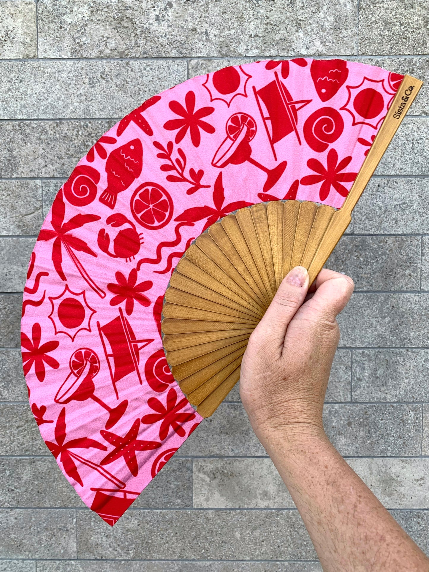 Holiday Vibes Hand Fan