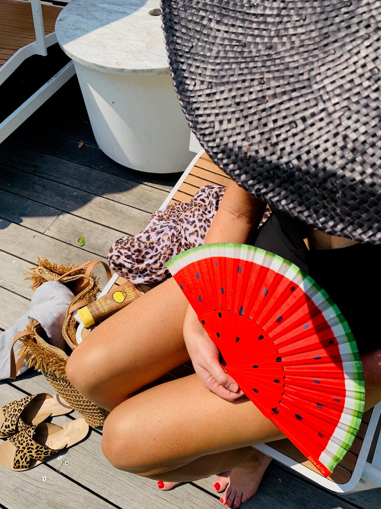 Melon Madness Hand Fan