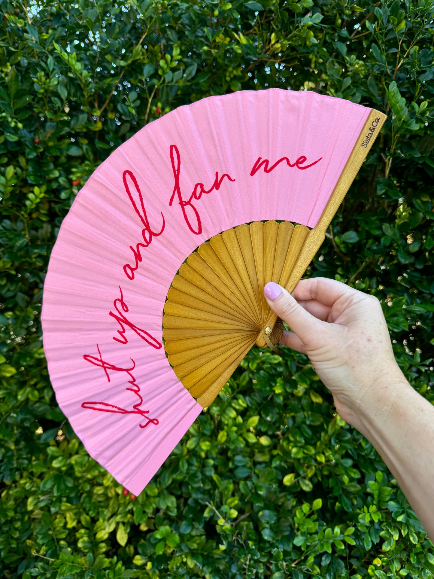Shut Up And Fan Me Hand Fan