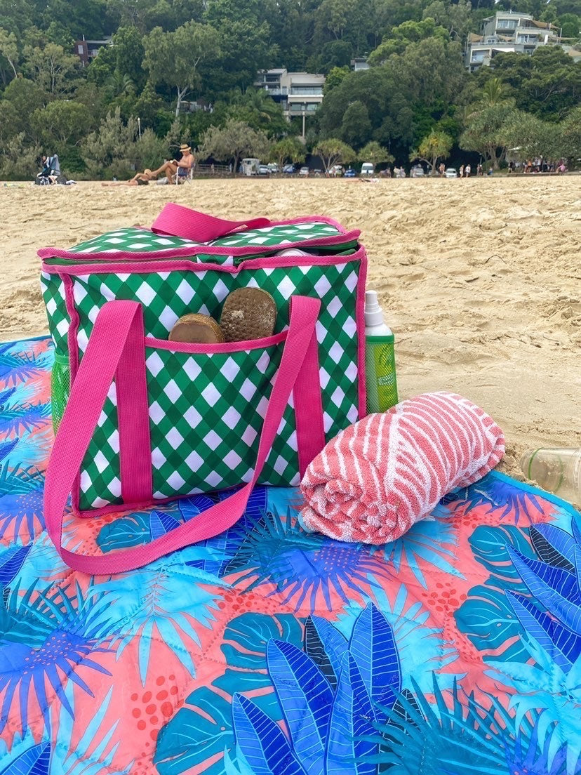 'Green/Raspberry' Family Cooler Bag
