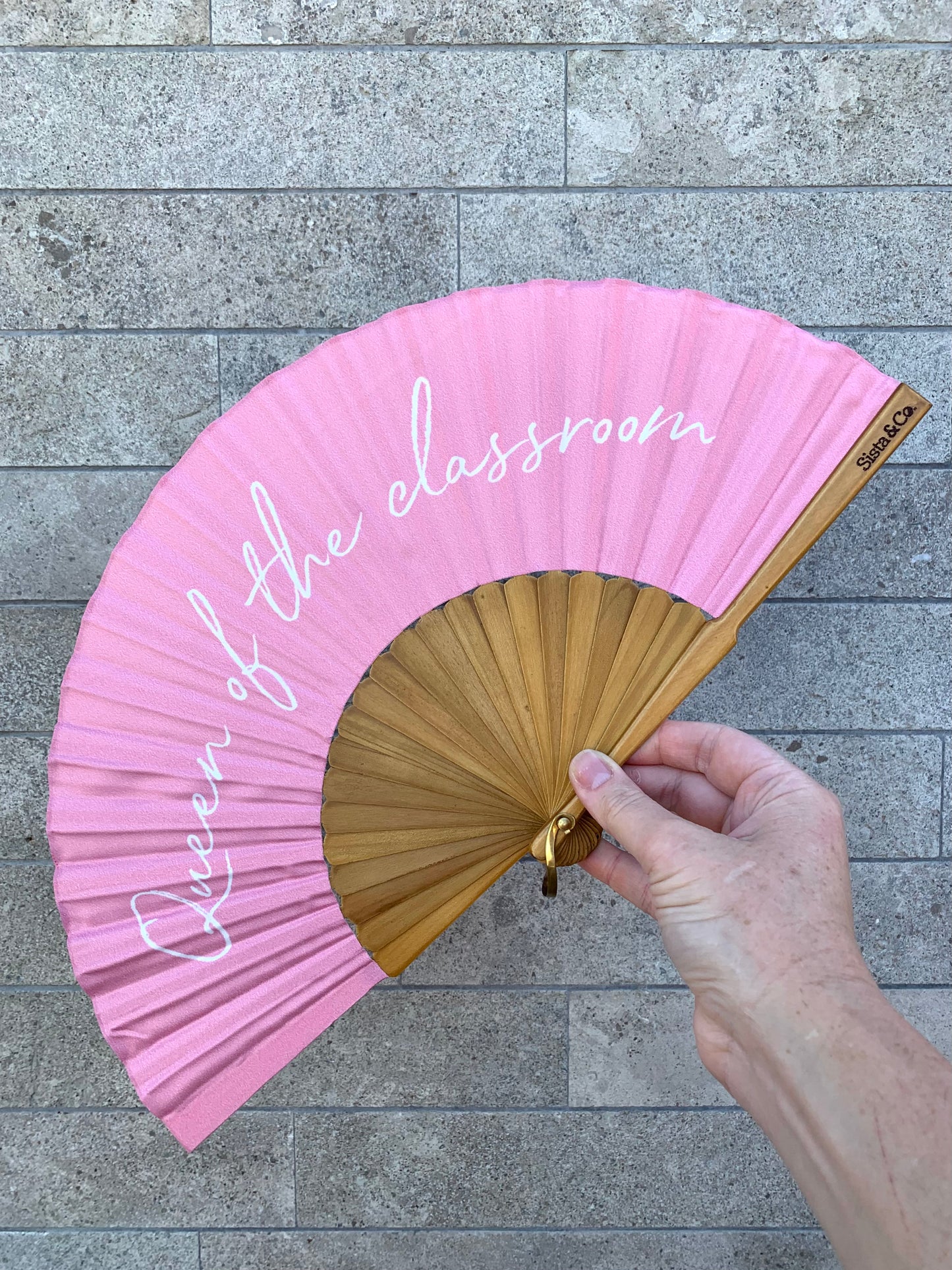 Queen Of The Classroom Hand Fan
