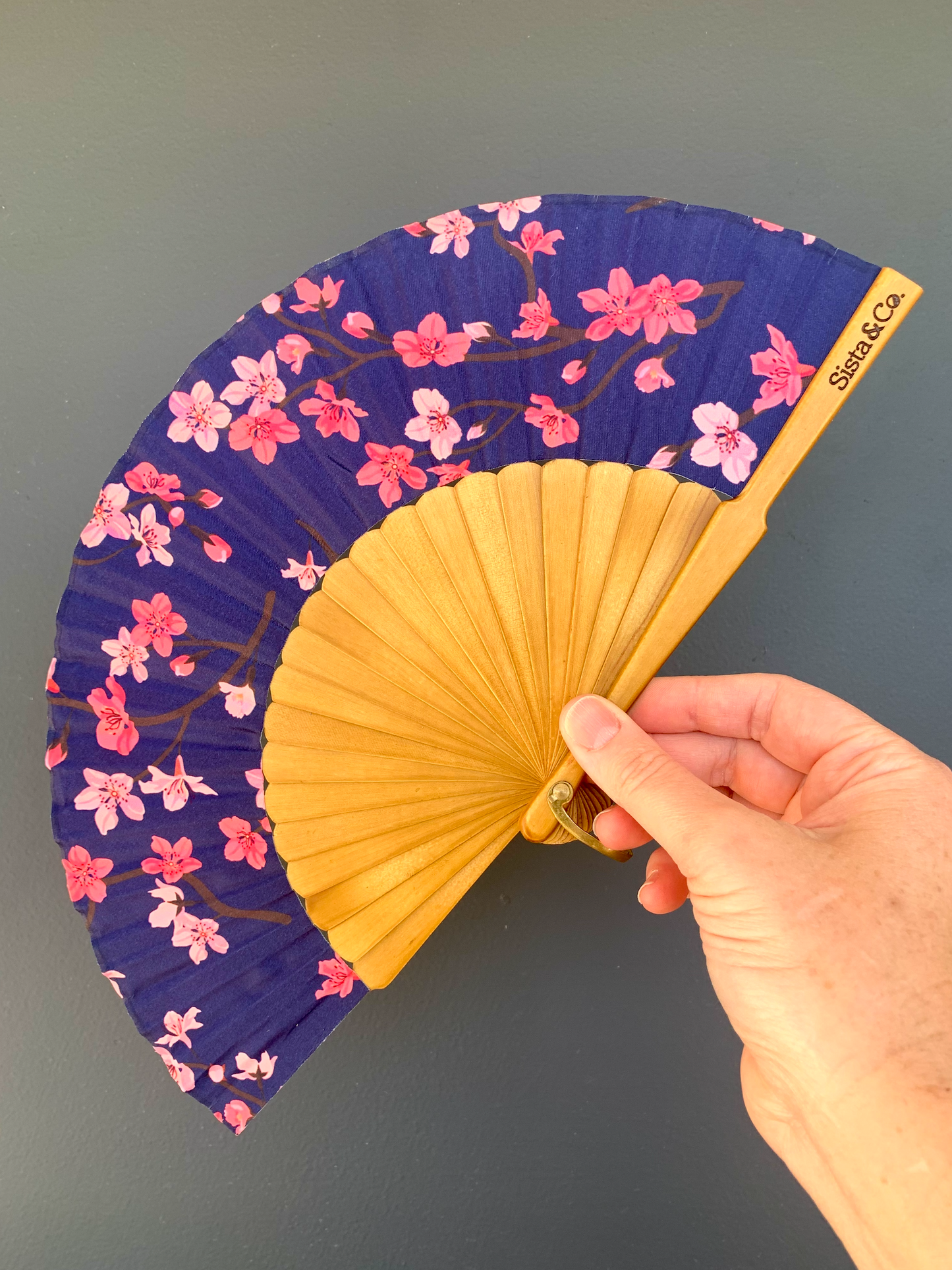 Cherry Blossom Hand Fan