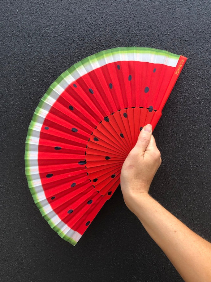 Melon Madness Hand Fan