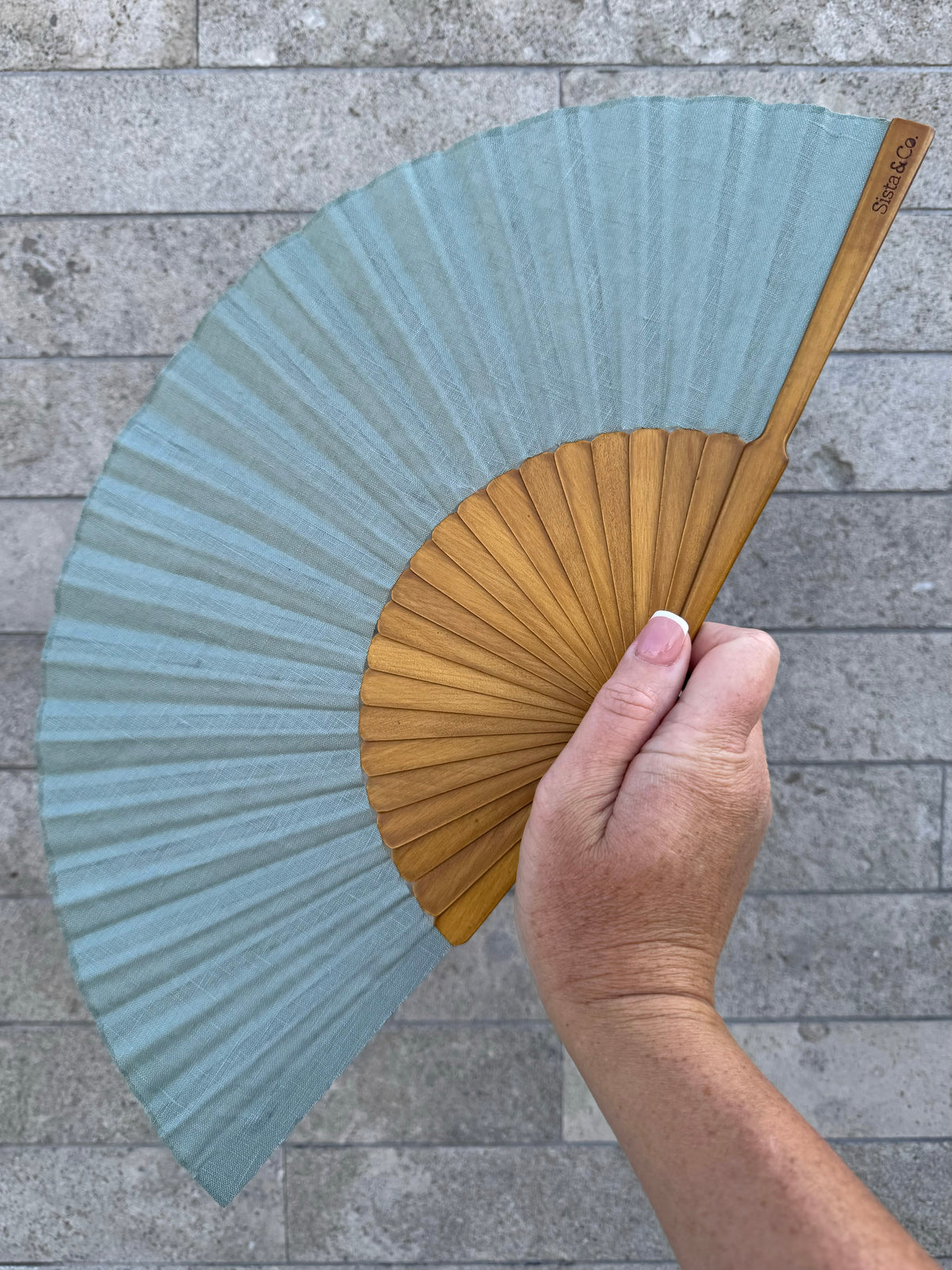 Seamist Linen Hand Fan