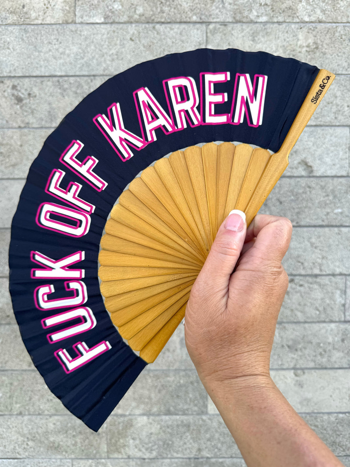 Fuck Off Karen Hand Fan