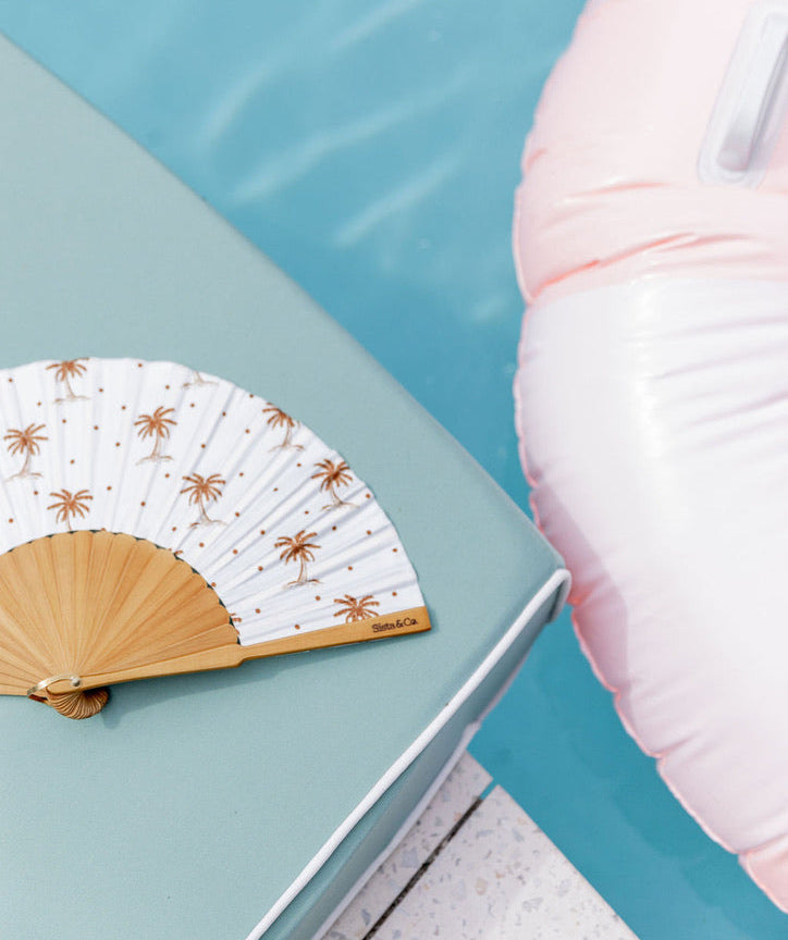 Golden Shores Hand Fan