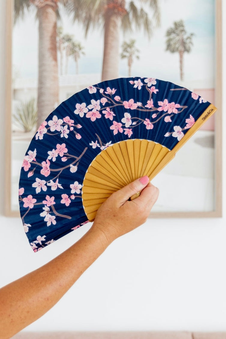 Cherry Blossom Hand Fan