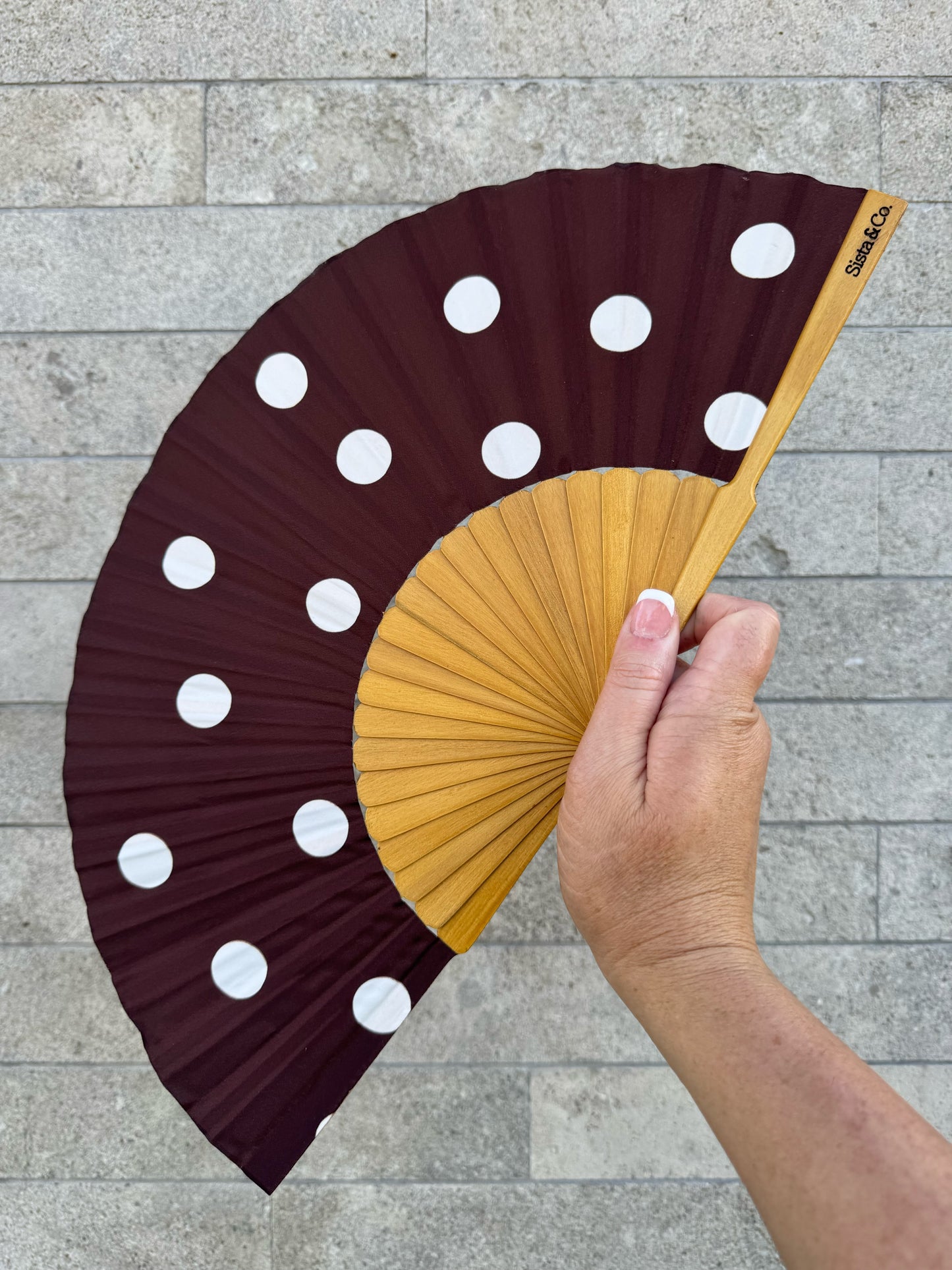 Coco Dot Hand Fan