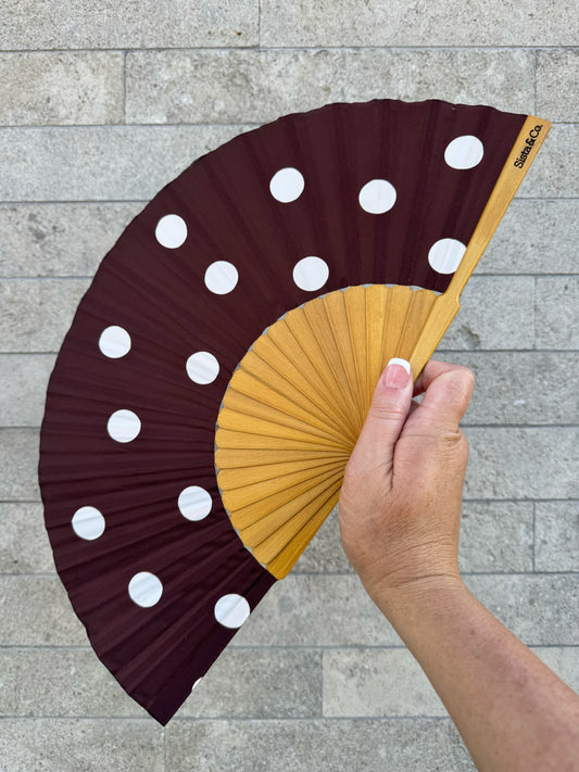 Coco Dot Hand Fan