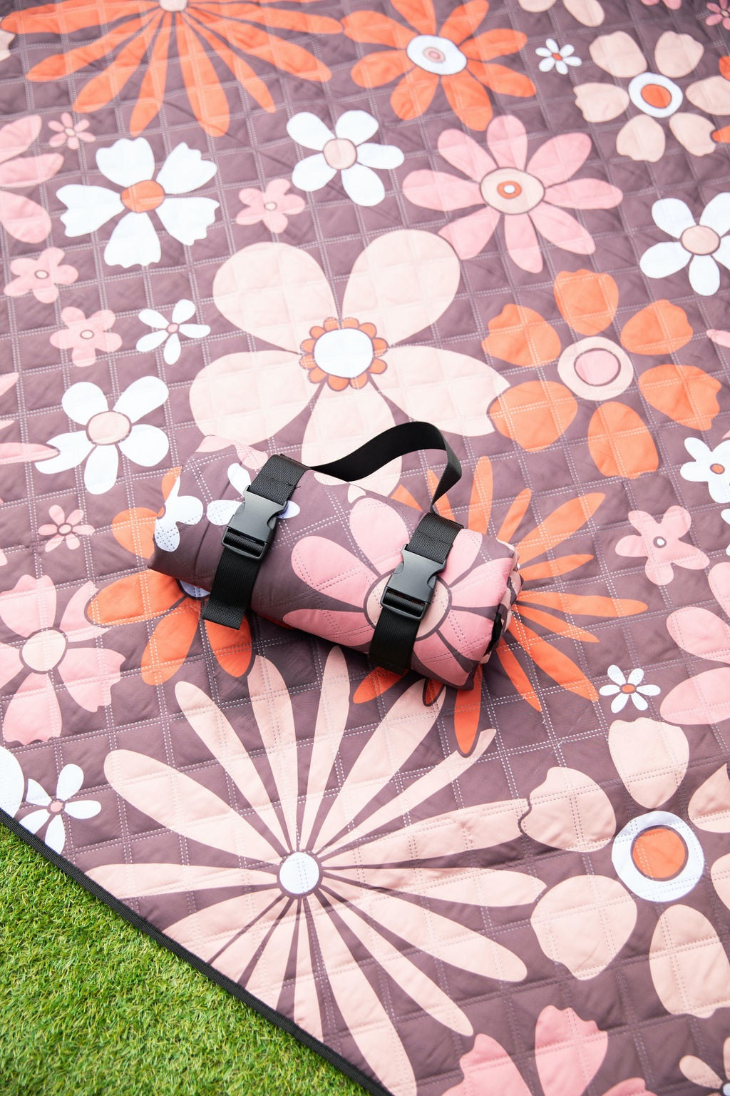 'Sunset Flowers' Picnic Mat