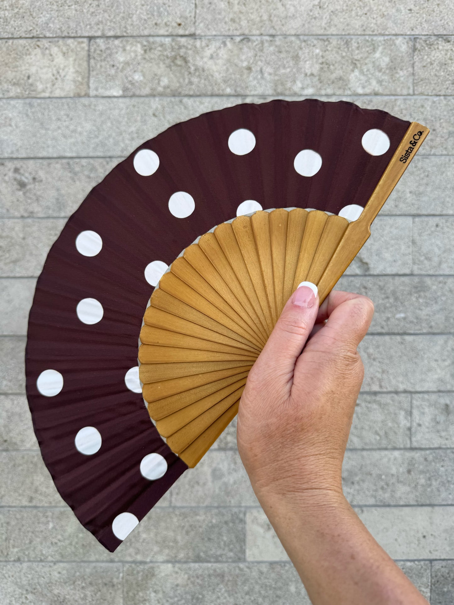 Coco Dot Hand Fan