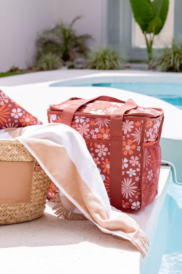 Mid-Size Cooler Bag 'Sunset Flowers'