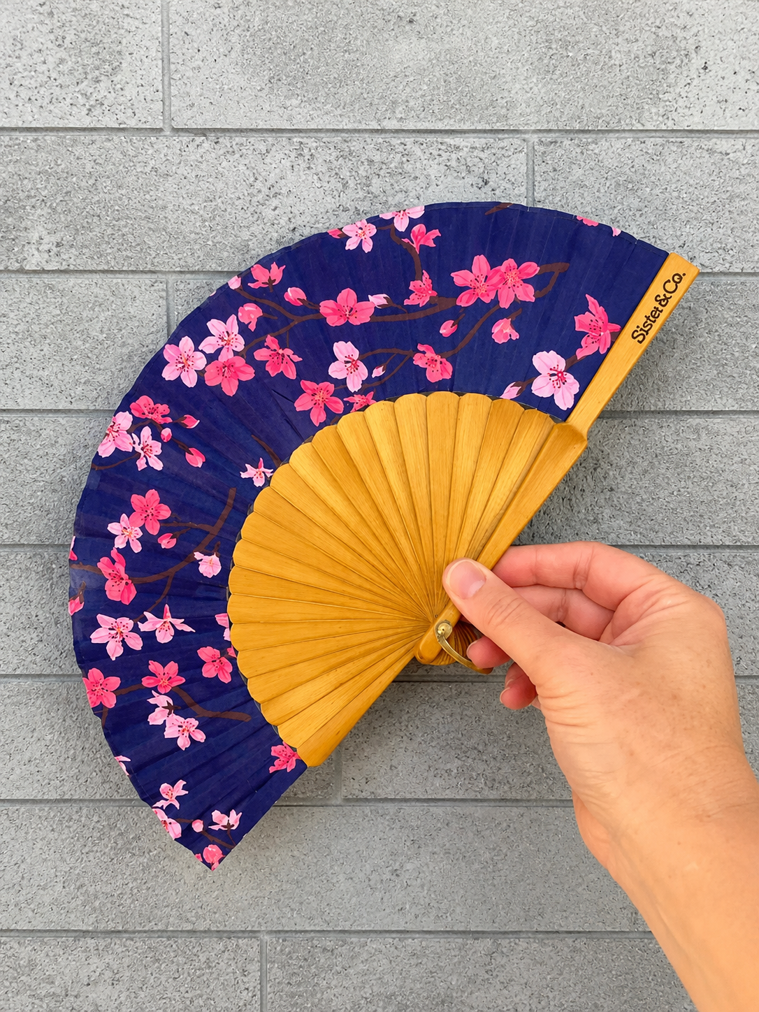 Cherry Blossom Hand Fan