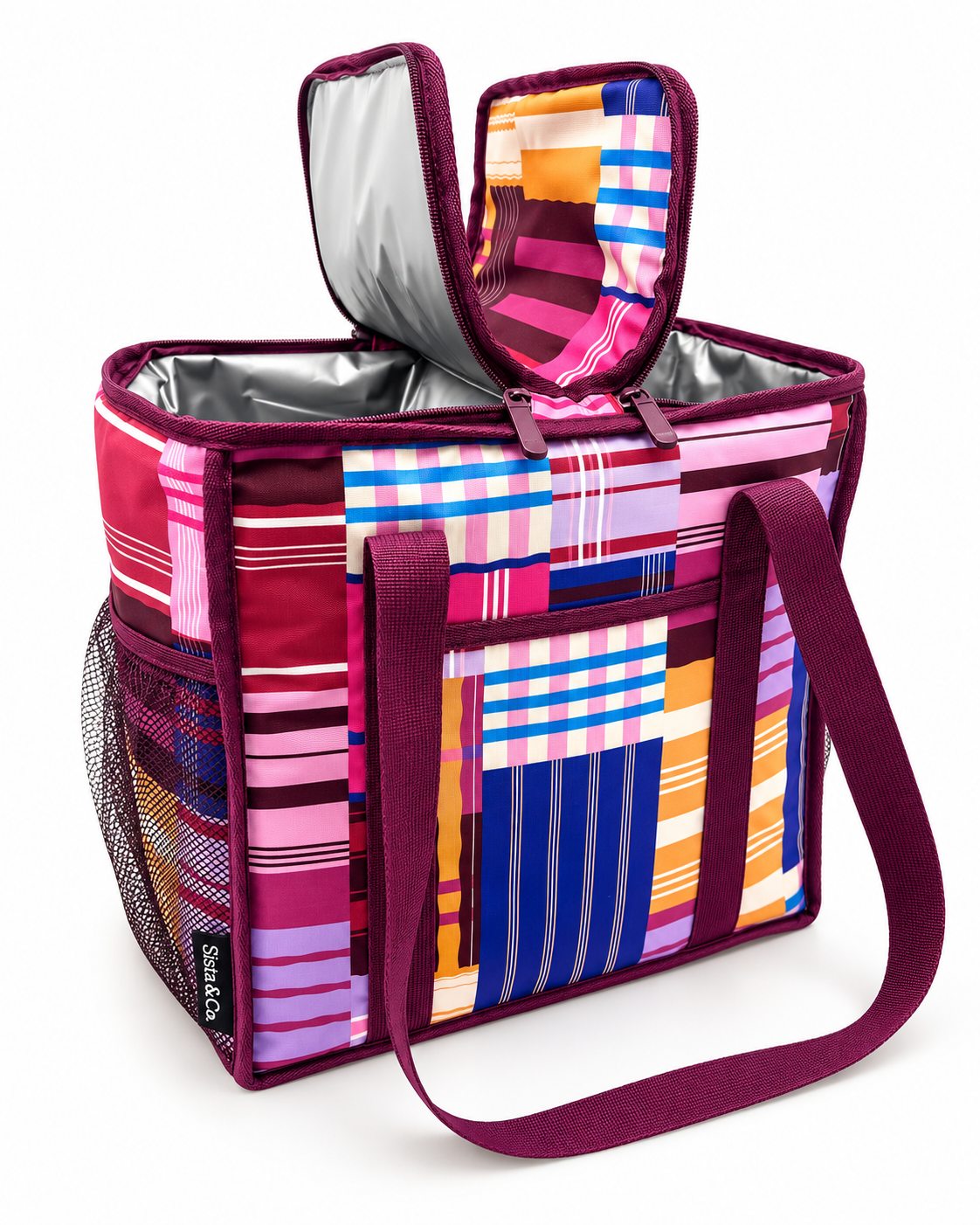 'Picnic Party' Little Sista Cooler Bag -  Small Dual-Compartment Insulated Cooler Bag