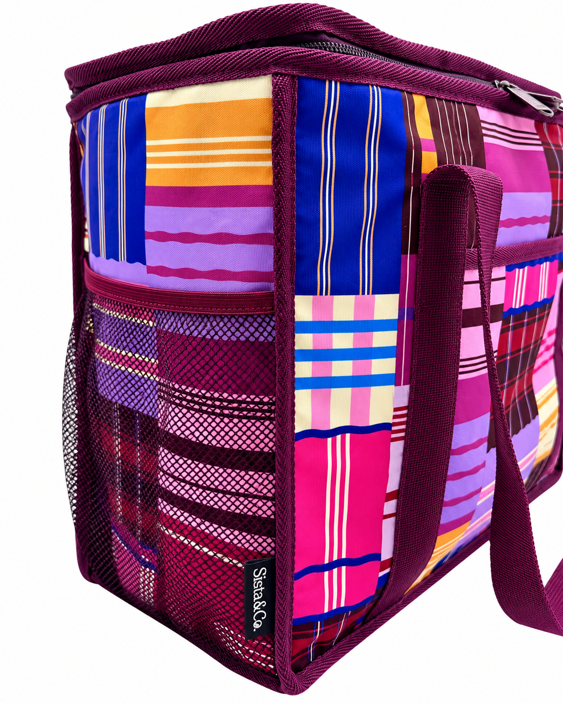 'Picnic Party' Family Cooler Bag - Large Dual-Compartment Insulated Cooler Bag