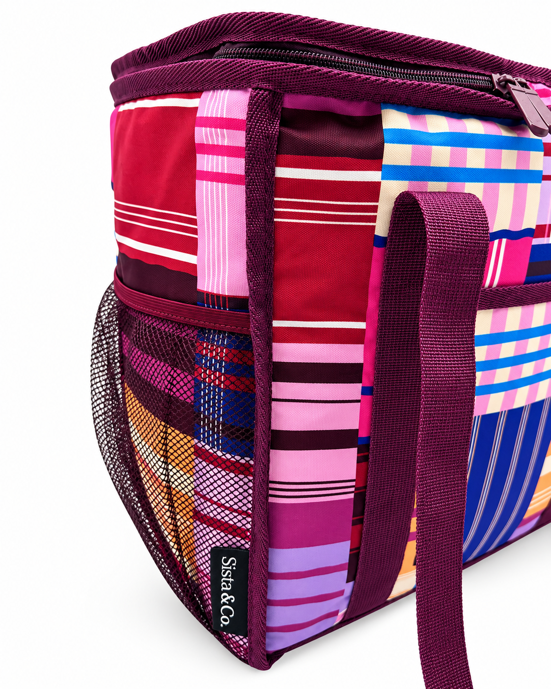 'Picnic Party' Little Sista Cooler Bag -  Small Dual-Compartment Insulated Cooler Bag