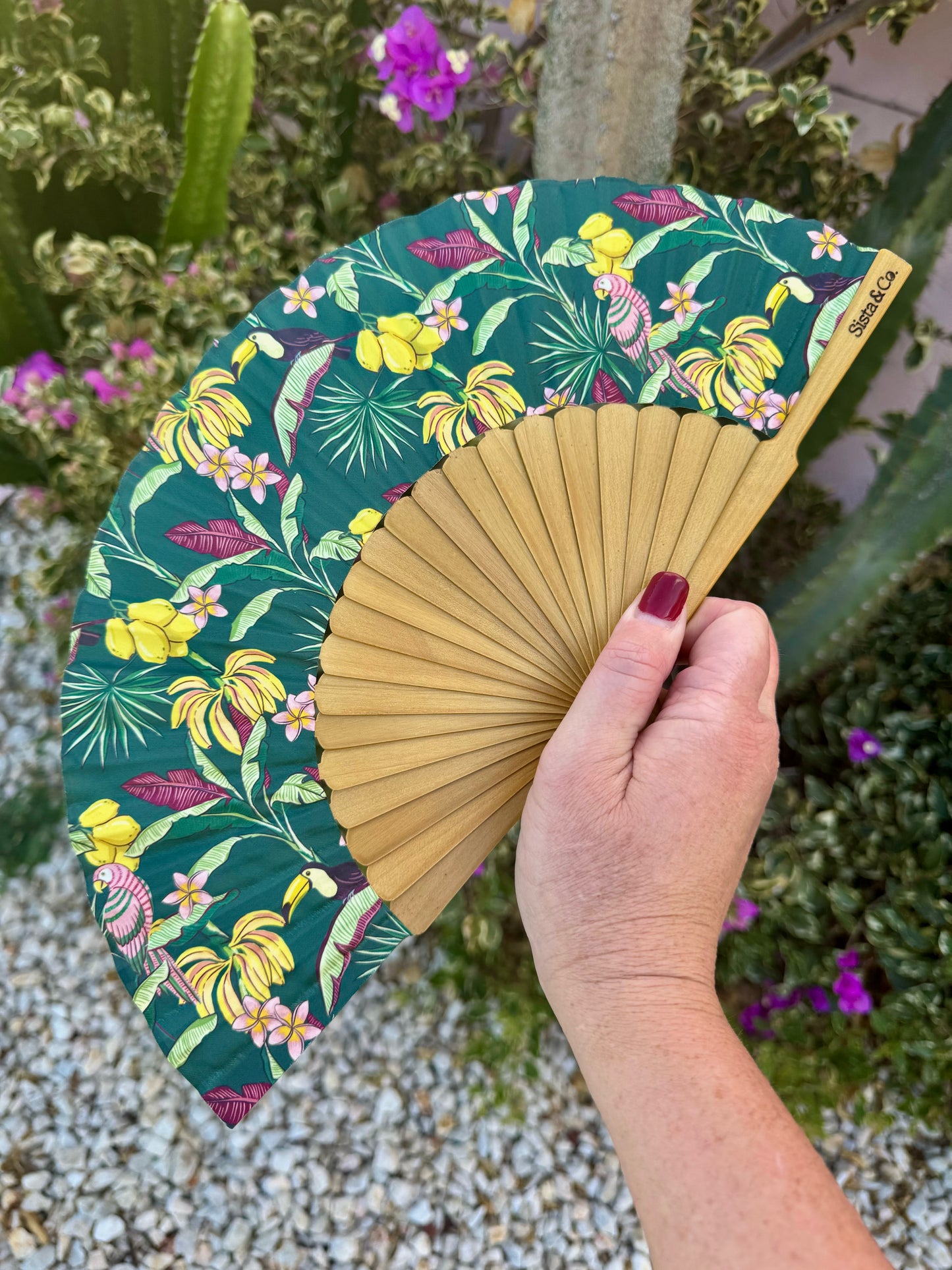 Tropicana Hand Fan