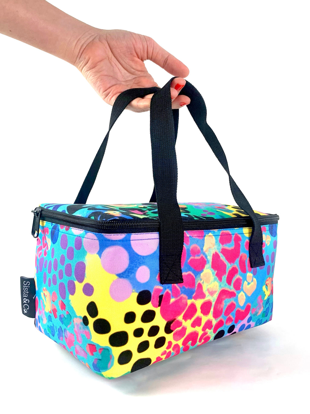 Lunch Bag (Kasey Rainbow x Sista & Co. 'Electric Leopard') LIMITED EDITION **** PRE-ORDER ONLY ****