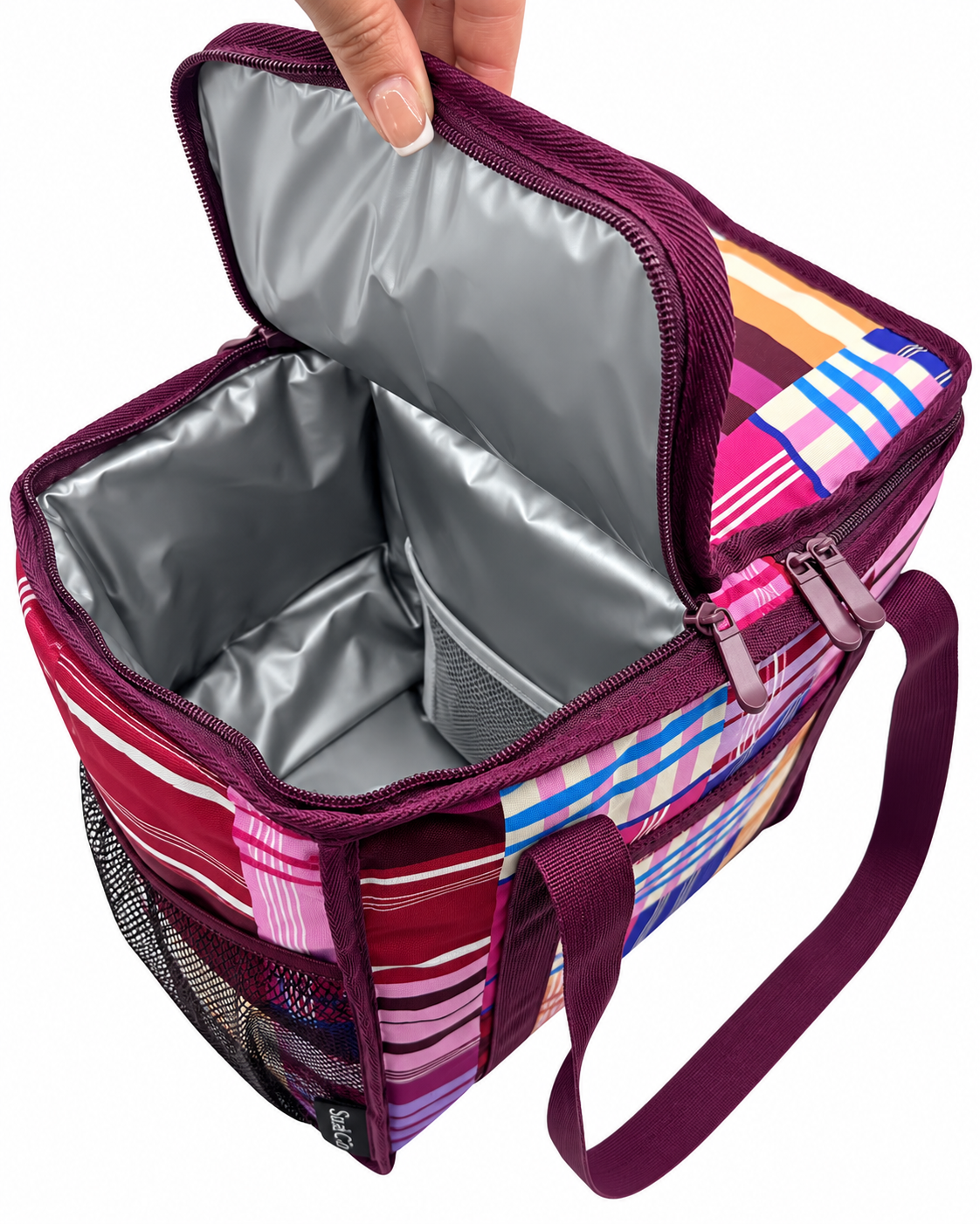 'Picnic Party' Little Sista Cooler Bag -  Small Dual-Compartment Insulated Cooler Bag
