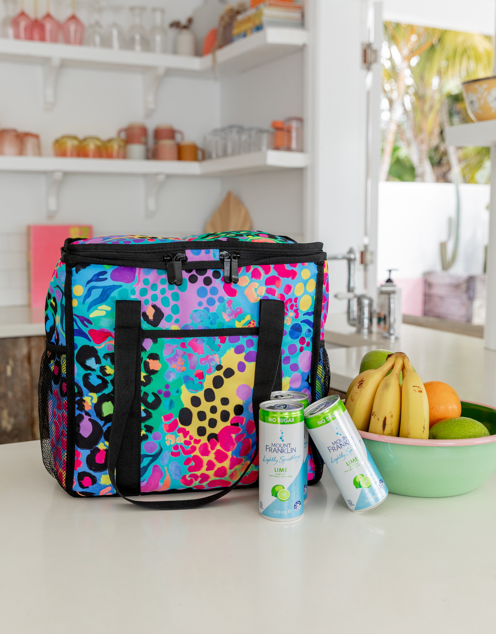 Little Sista Cooler Bag Kasey Rainbow x Sista Co. Electric Leopard