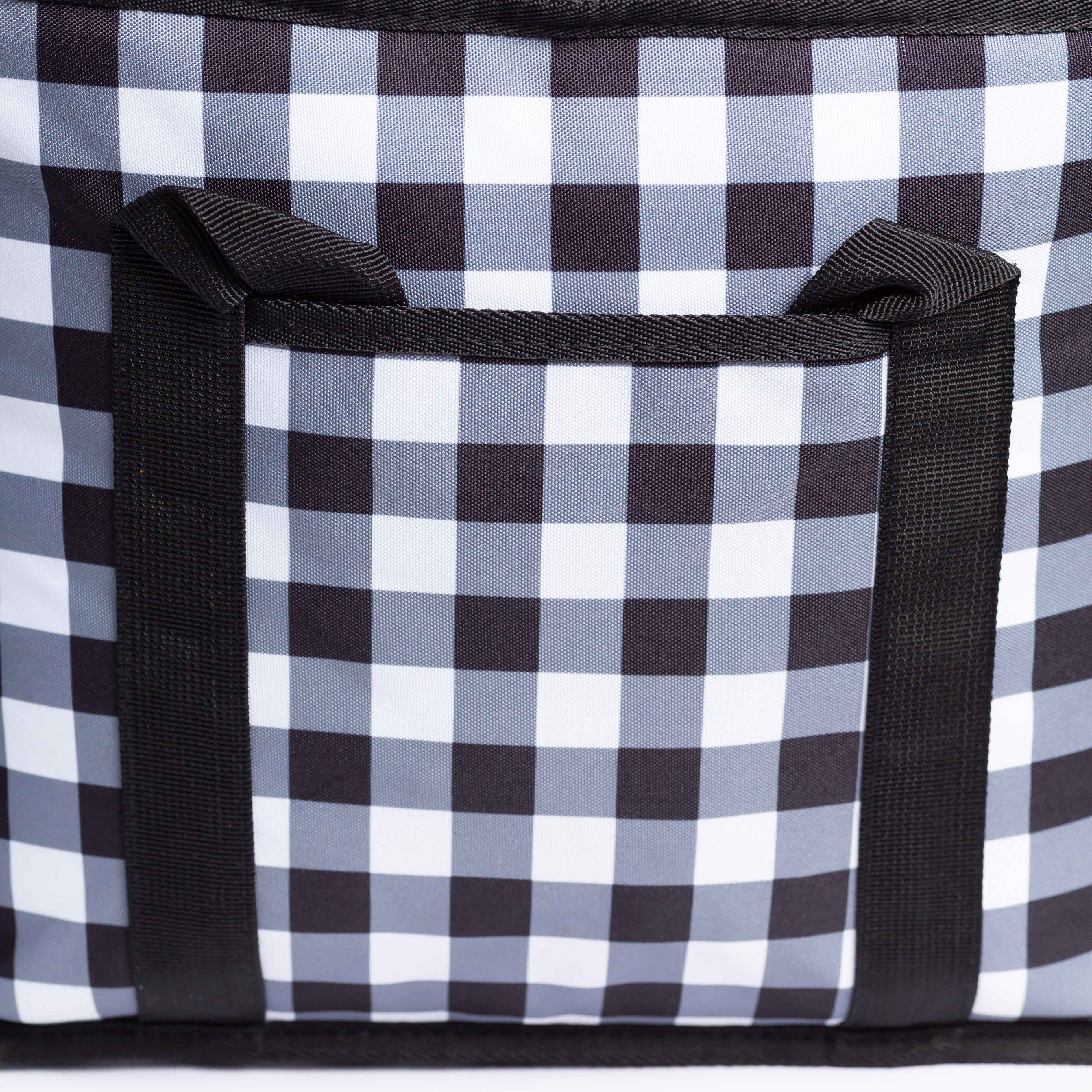 Mid-Size Cooler Bag 'Black Gingham'