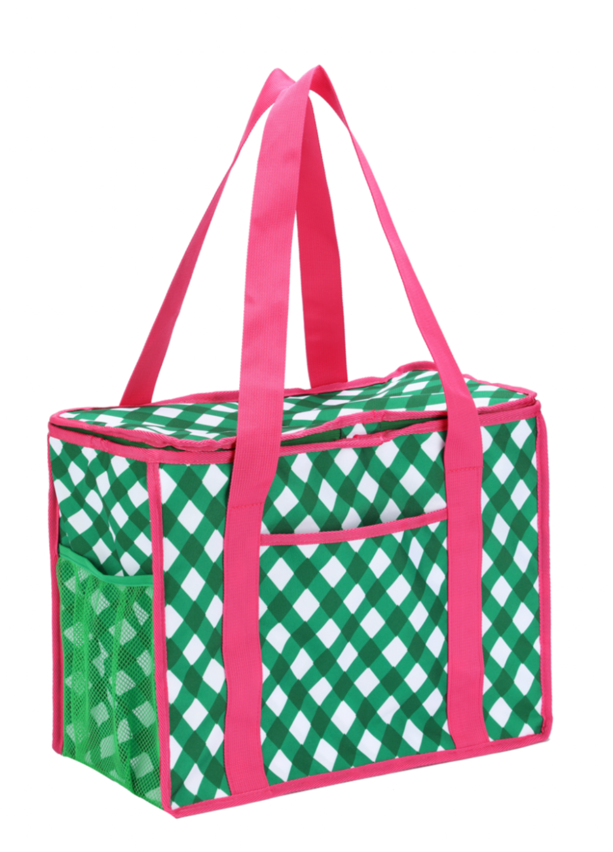 Family Cooler Bag 'Green/Raspberry'